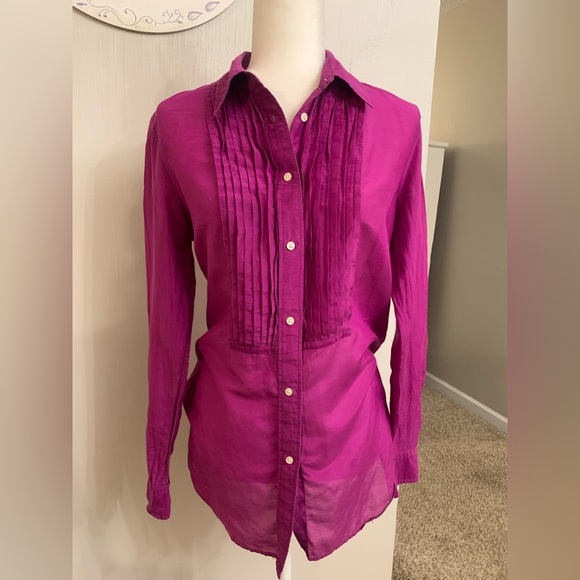 Ralph Lauren Tops - Ralph Lauren Magenta Button-Down Shirt
